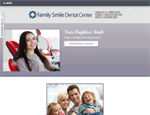 Tablet Screenshot of familysmiledentalcenter.com